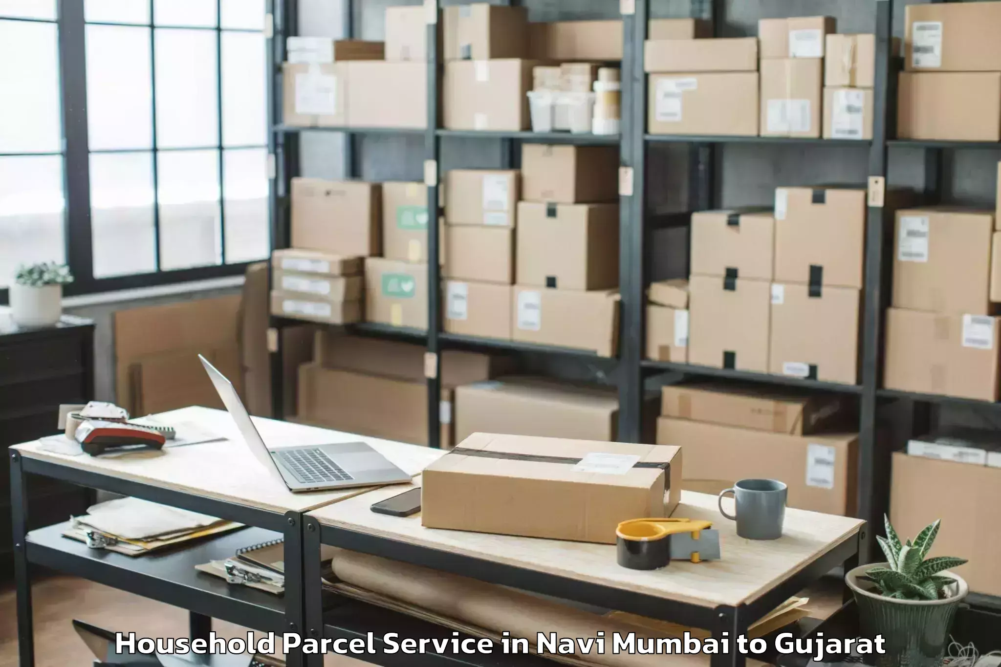 Trusted Navi Mumbai to Anjar Household Parcel